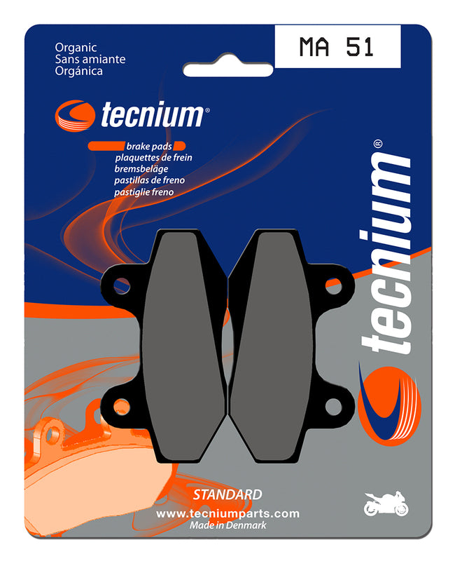 Pastillas de freno Tecnium MA51 Orgánicas TECNIUM MA51