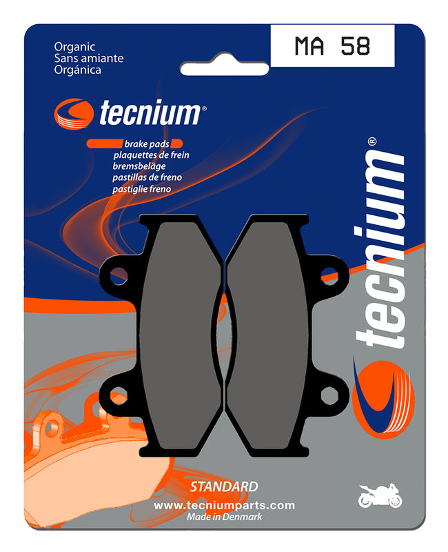 Pastillas de freno Tecnium MA58 Orgánicas TECNIUM MA58