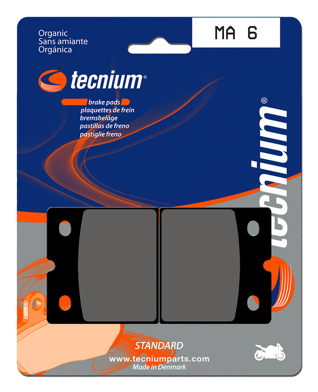 Pastillas de freno Tecnium MA6 Orgánicas TECNIUM MA6