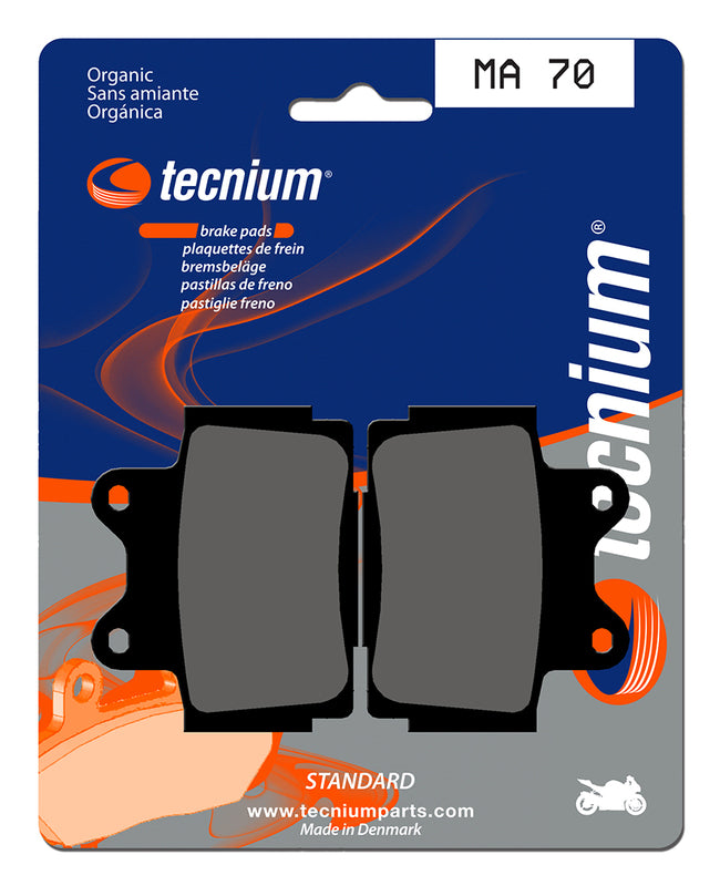 Pastillas de freno Tecnium MA70 Orgánicas TECNIUM MA70