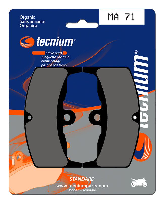 Pastillas de freno Tecnium MA71 Orgánicas TECNIUM MA71