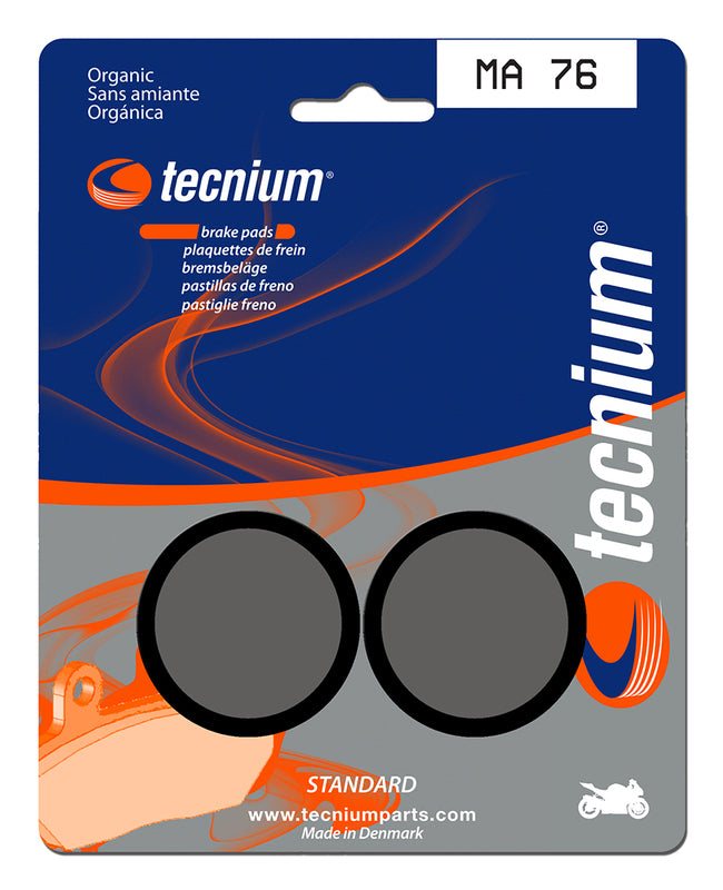 Pastillas de freno Tecnium MA76 Orgánicas TECNIUM MA76