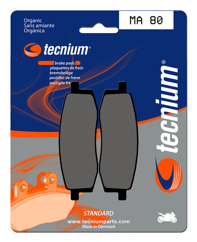 Pastillas de freno Tecnium MA80 Orgánicas TECNIUM MA80