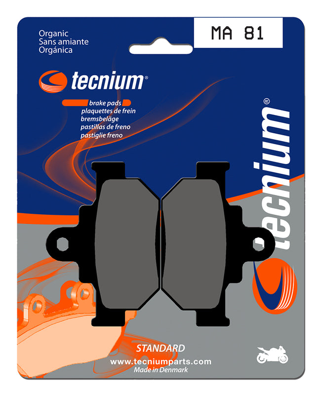Pastillas de freno Tecnium MA81 Orgánicas TECNIUM MA81
