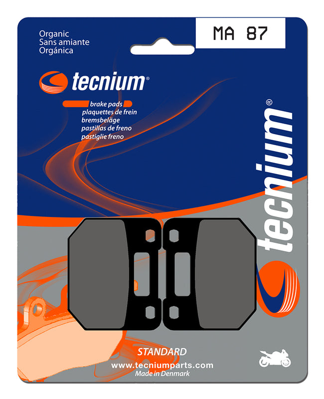 Pastillas de freno Tecnium MA87 Orgánicas TECNIUM MA87