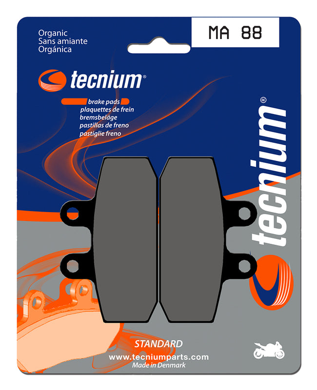 Pastillas de freno Tecnium MA88 Orgánicas TECNIUM MA88