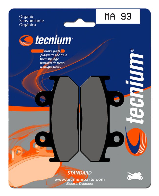 Pastillas de freno Tecnium MA93 Orgánicas TECNIUM MA93