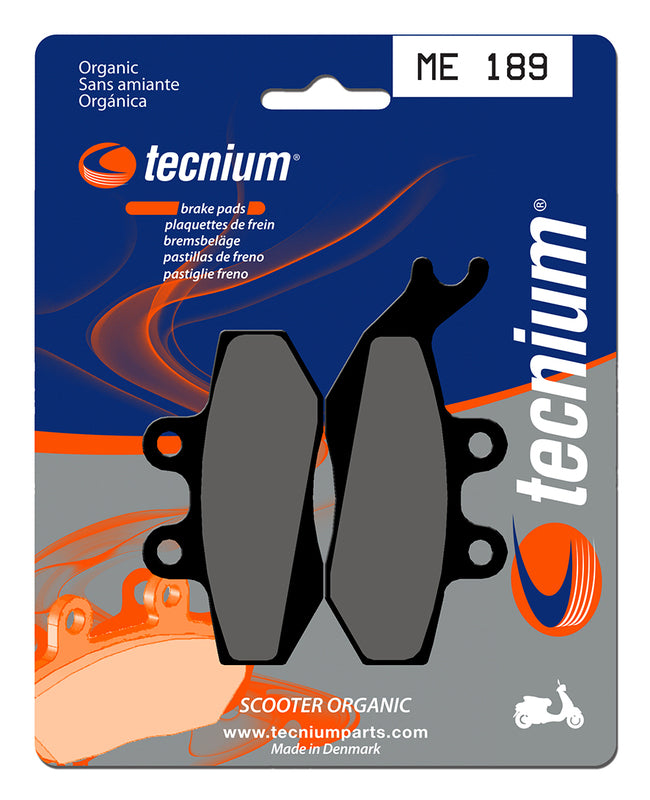 Pastillas de freno Tecnium Scooter orgánicas ME189 TECNIUM ME189