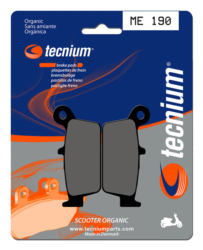 Pastillas de freno Tecnium Scooter orgánicas ME190 TECNIUM ME190