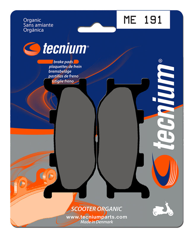 Pastillas de freno Tecnium Scooter orgánicas ME191 TECNIUM ME191