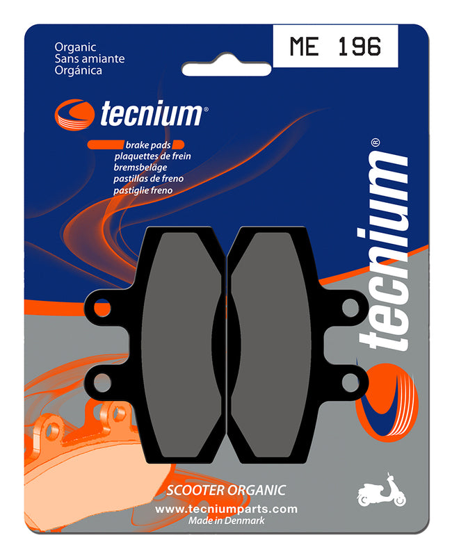 Pastillas de freno Tecnium Scooter orgánicas ME196 TECNIUM ME196