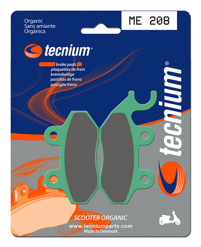 Pastillas de freno Tecnium Scooter orgánicas ME208 TECNIUM ME208