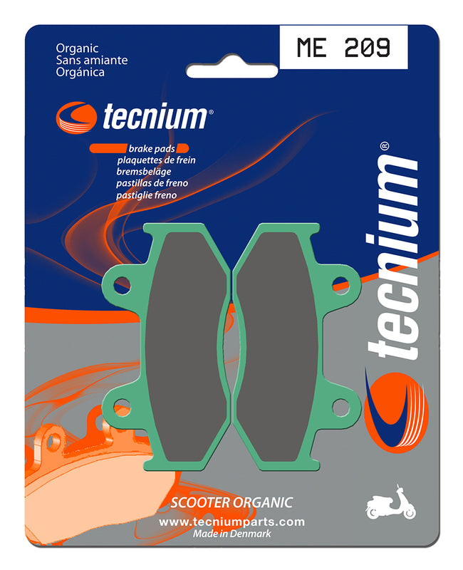 Pastillas de freno Tecnium Scooter orgánicas ME209 TECNIUM ME209