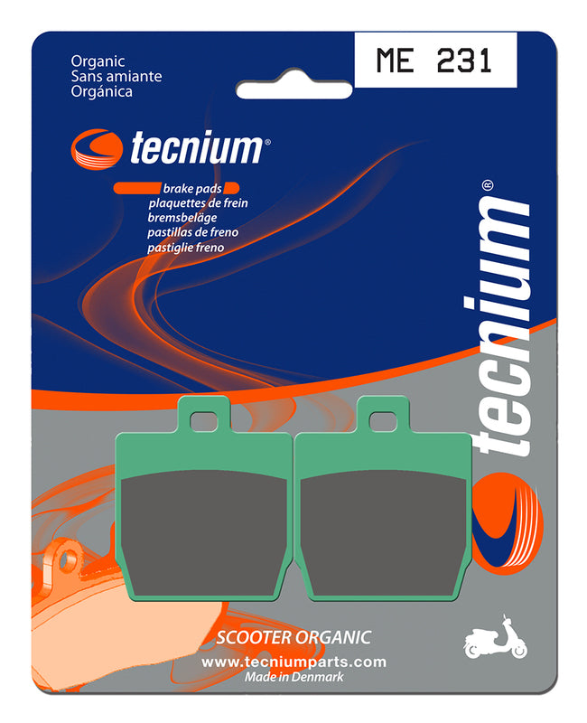 Pastillas de freno Tecnium Scooter orgánicas ME231 TECNIUM ME231