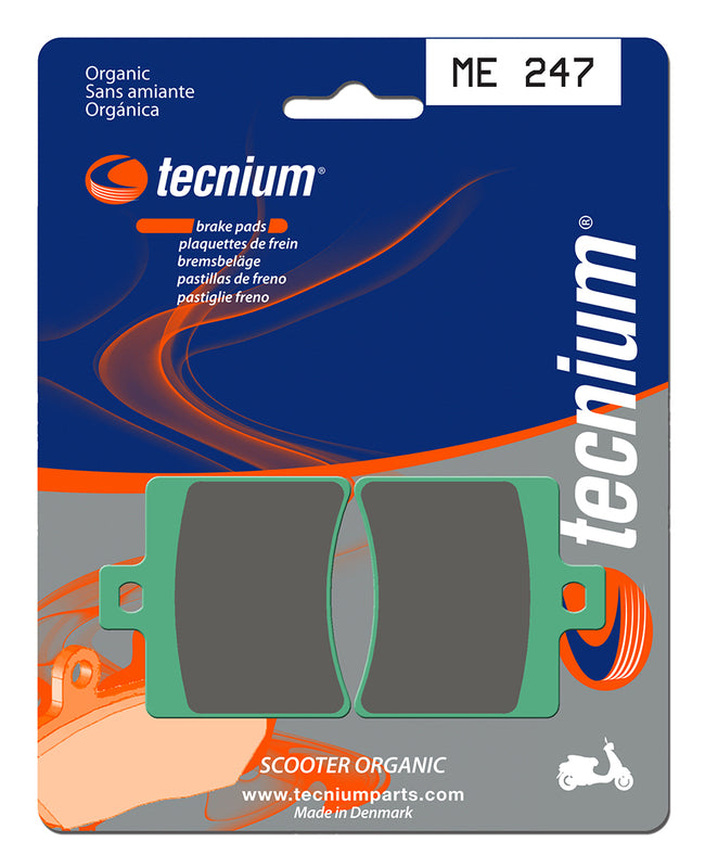 Pastillas de freno Tecnium Scooter orgánicas ME247 TECNIUM ME247