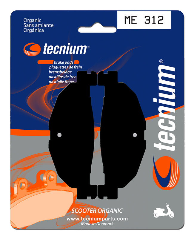 Pastillas de freno Tecnium Scooter orgánicas ME312 TECNIUM ME312