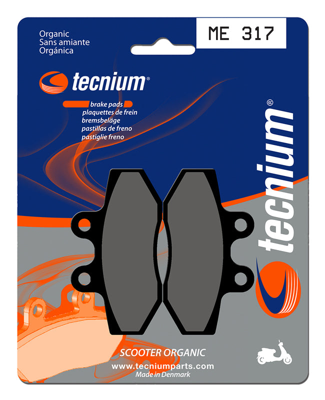 Pastillas de freno Tecnium Scooter orgánicas ME317 TECNIUM ME317