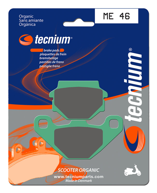 Pastillas de freno Tecnium Scooter orgánicas ME46 TECNIUM ME46