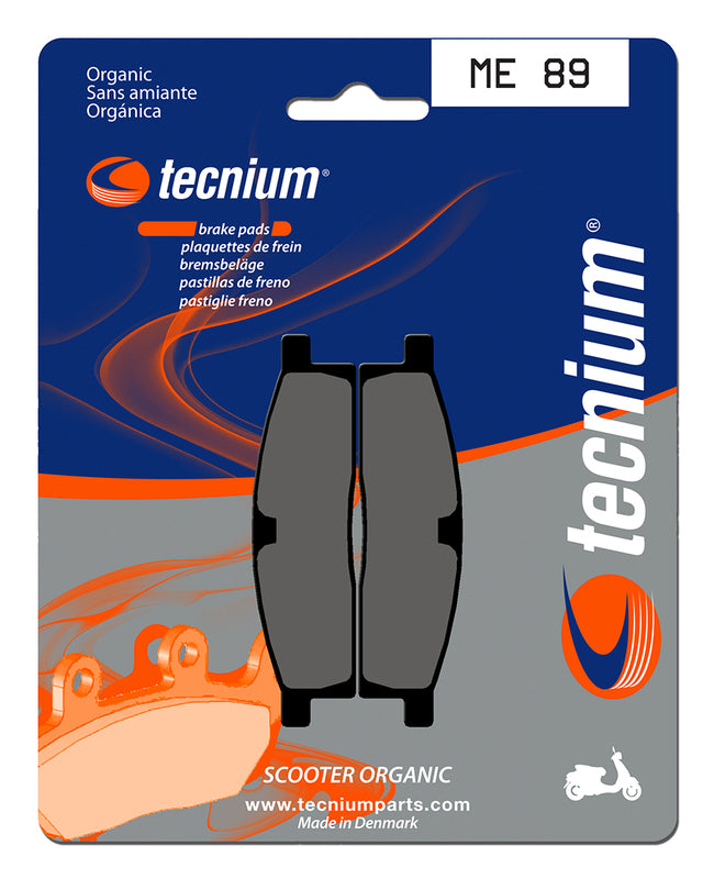 Pastillas de freno Tecnium Scooter orgánicas ME89 TECNIUM ME89