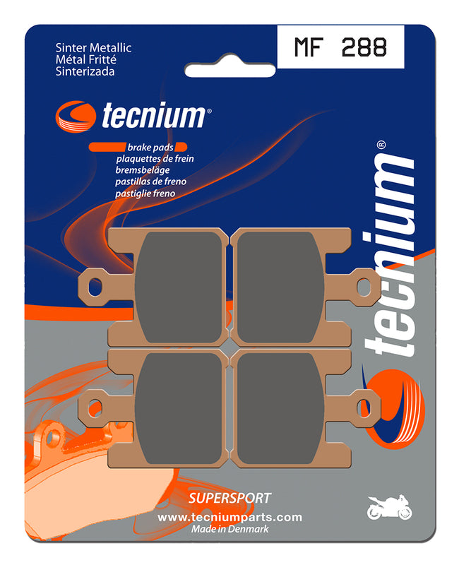 Pastillas de freno Tecnium MF288 Sinterizadas TECNIUM MF288