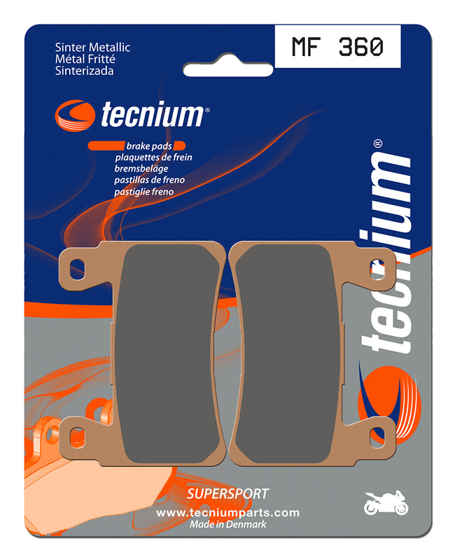 Pastillas de freno Tecnium MF360 Sinterizadas TECNIUM MF360