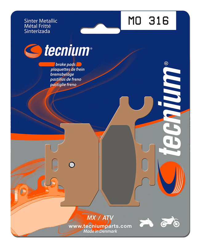 Pastillas de freno Tecnium MO316 Sinterizadas TECNIUM MO316