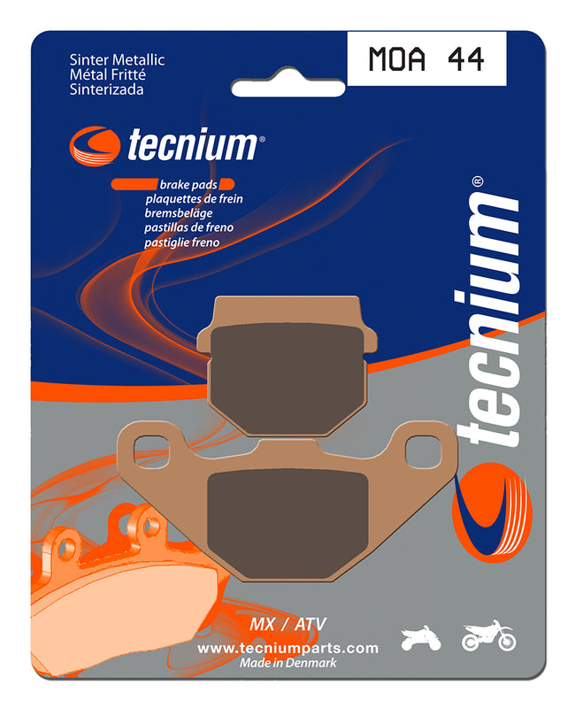 Pastillas de freno Tecnium MOA044 Sinterizadas ATV c/disco acero normal TECNIUM MOA44