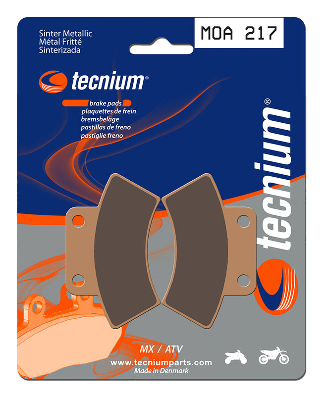 Pastillas de freno Tecnium MOA217 Sinterizadas TECNIUM MOA217