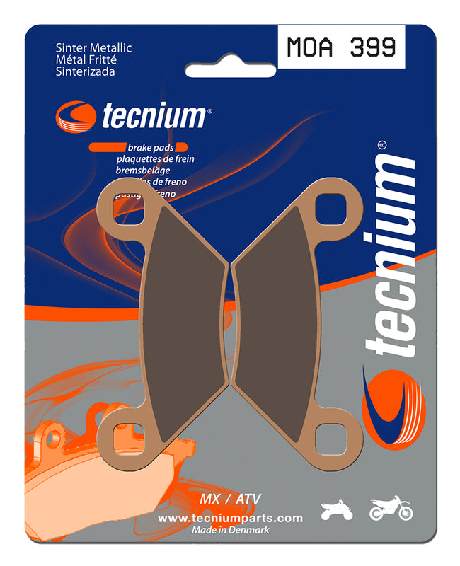 Pastillas de freno Tecnium MOA399 Sinterizadas ATV c/disco acero normal TECNIUM MOA399