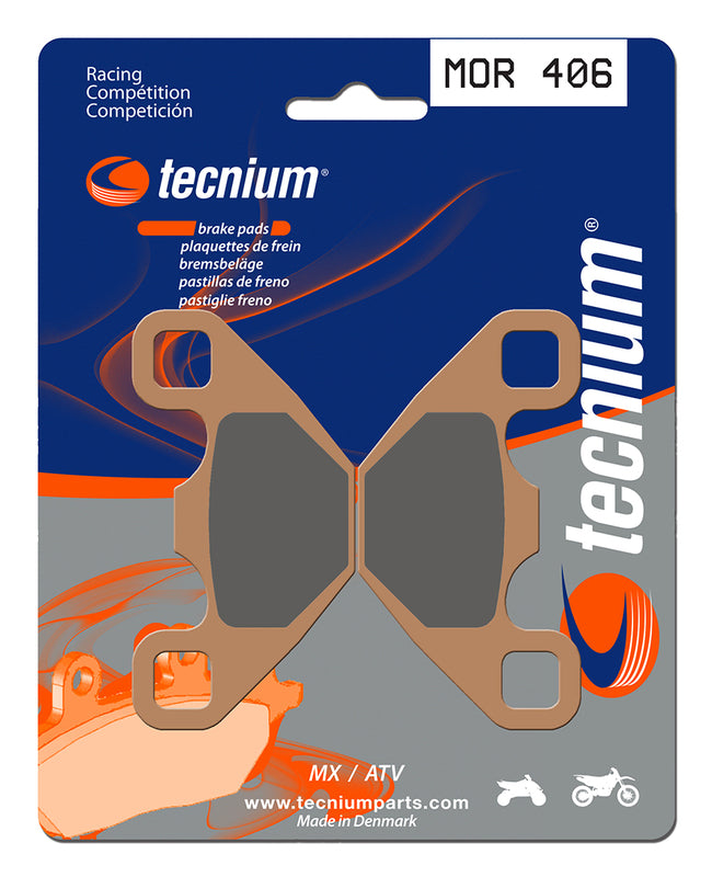 Pastillas de freno Tecnium MOR406 Sinterizadas racing TECNIUM MOR406