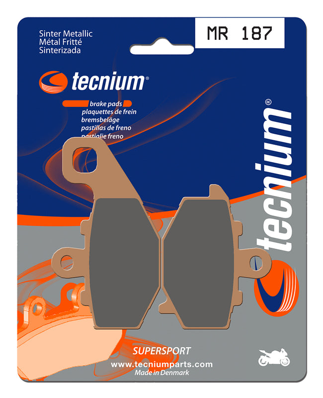 Pastillas de freno Tecnium MR187 Sinterizadas TECNIUM MR187
