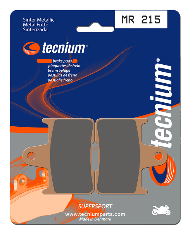 Pastillas de freno Tecnium MR215 Sinterizadas TECNIUM MR215