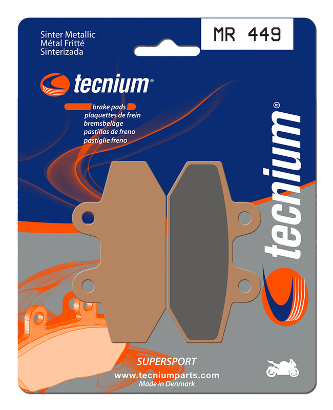 Pastillas Tecnium sinterizadas traseras MR449 TECNIUM MR449