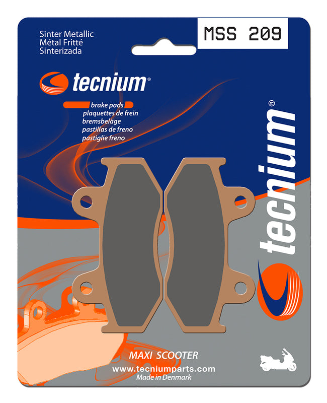 Pastillas de freno Tecnium MSS209 Sinterizadas TECNIUM MSS209