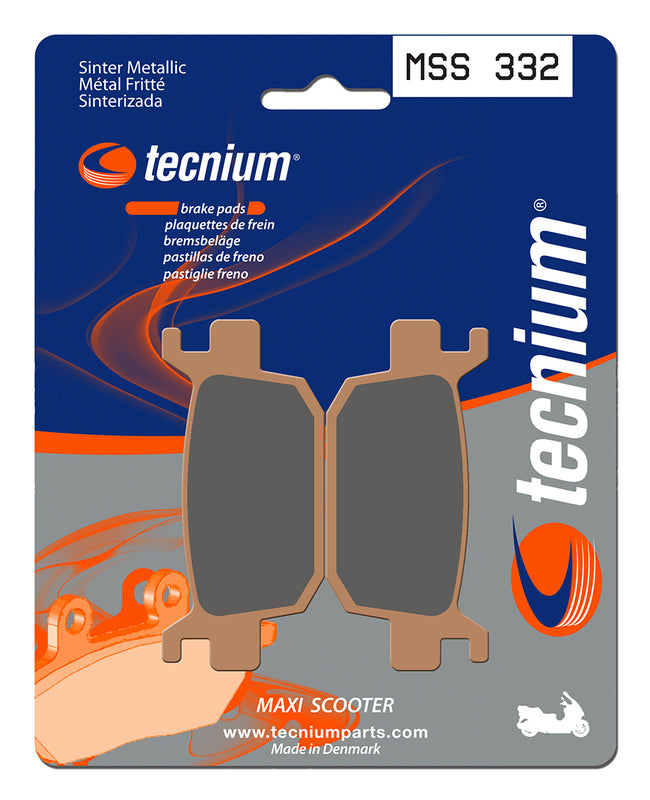 Pastillas de freno Tecnium MSS332 Sinterizadas TECNIUM MSS332