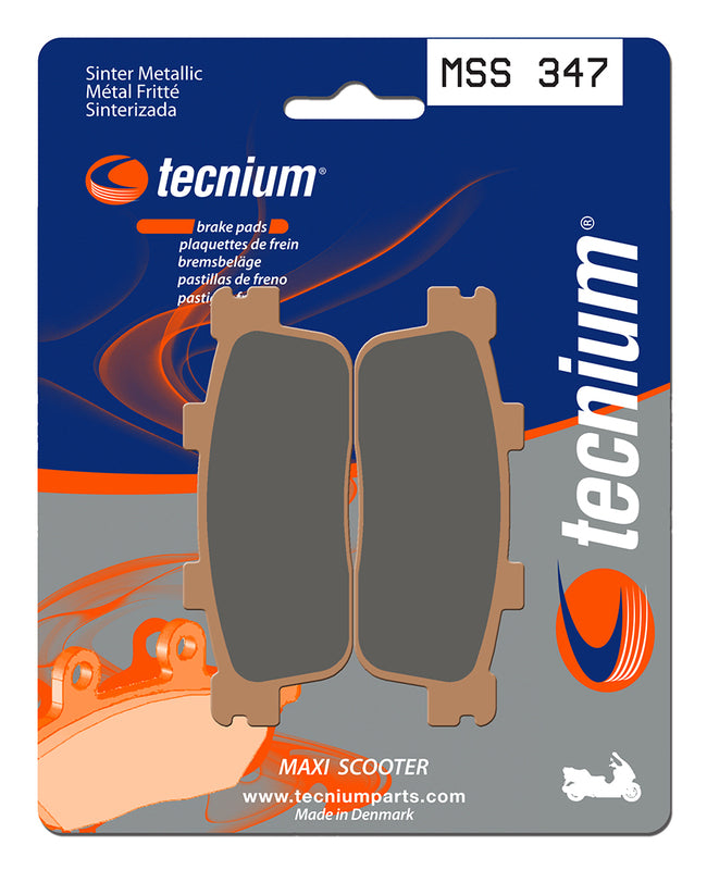 Pastillas de freno Tecnium MSS347 Sinterizadas SYM GTS 250/300 TECNIUM MSS347