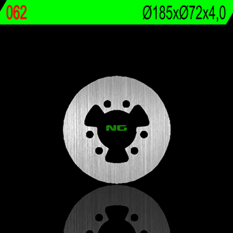 Disco de freno NG 062 Ø185 x Ø72 x 4 NG BRAKE DISC 62