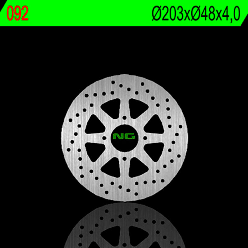 Disco de freno NG 092 Ø203 x Ø48 x 4 NG BRAKE DISC 92
