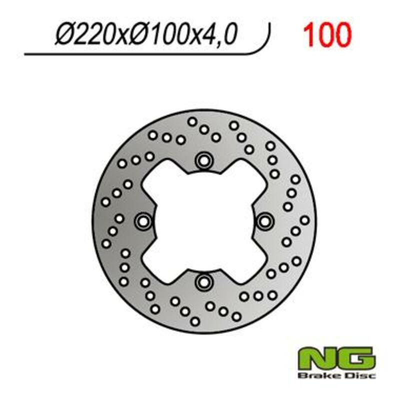 Disco de freno NG 100 Ø220 x Ø100 x 4 NG BRAKE DISC 100