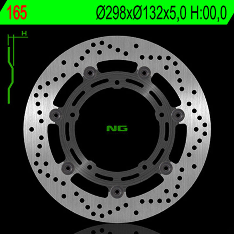 Disco de freno flotante NG 165 Ø298 x Ø132 x 5 NG BRAKE DISC 165