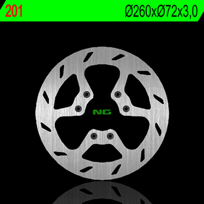Disco de freno NG 201 Ø260 x Ø72 x 3 NG BRAKE DISC 201
