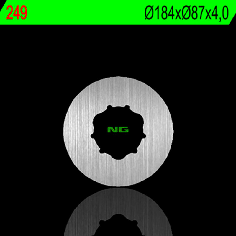Disco de freno NG 249 Ø184 x Ø87 x 4 NG BRAKE DISC 249