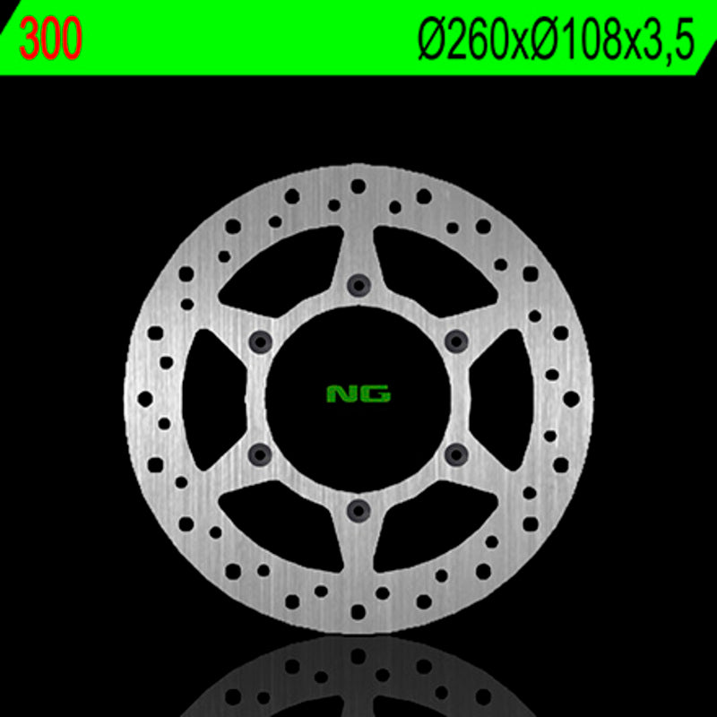 Disco de freno NG 300 Ø260 x Ø108 x 3.5 NG BRAKE DISC 300