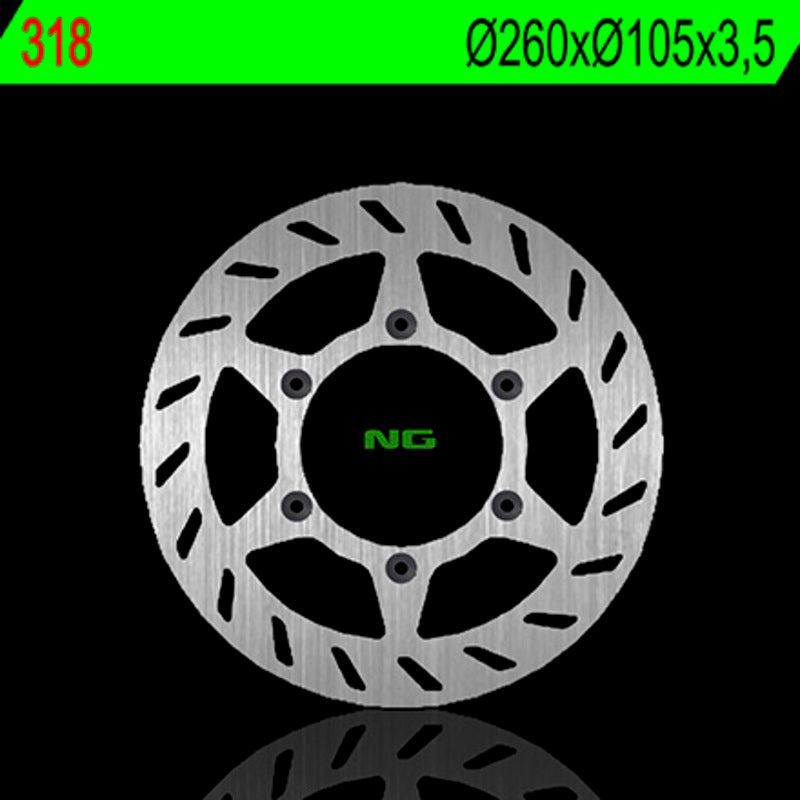 Disco de freno NG 318 Ø260 x Ø105 x 3.5 NG BRAKE DISC 318