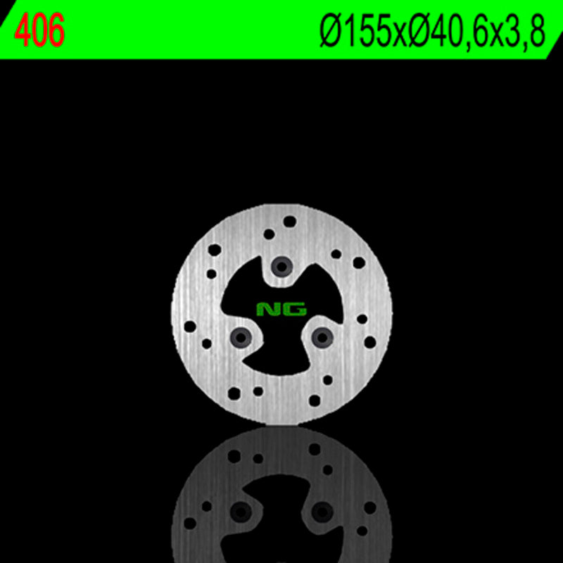 Disco de freno NG 406 Ø155 x Ø40.6 x 3.8 NG BRAKE DISC 406