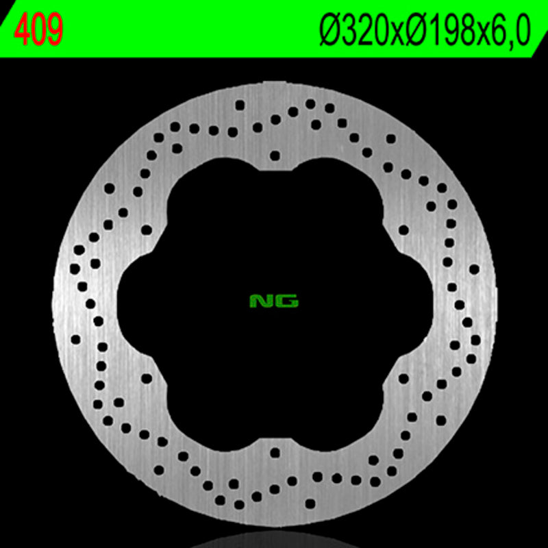 Disco de freno NG 409 Ø320 x Ø198 x 6 NG BRAKE DISC 409