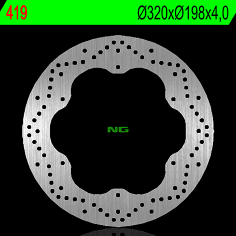 Disco de freno NG 419 Ø320 x Ø198 x 4 NG BRAKE DISC 419