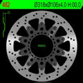 Disco de freno NG 482 Ø318 x Ø106 x 4 NG BRAKE DISC 482