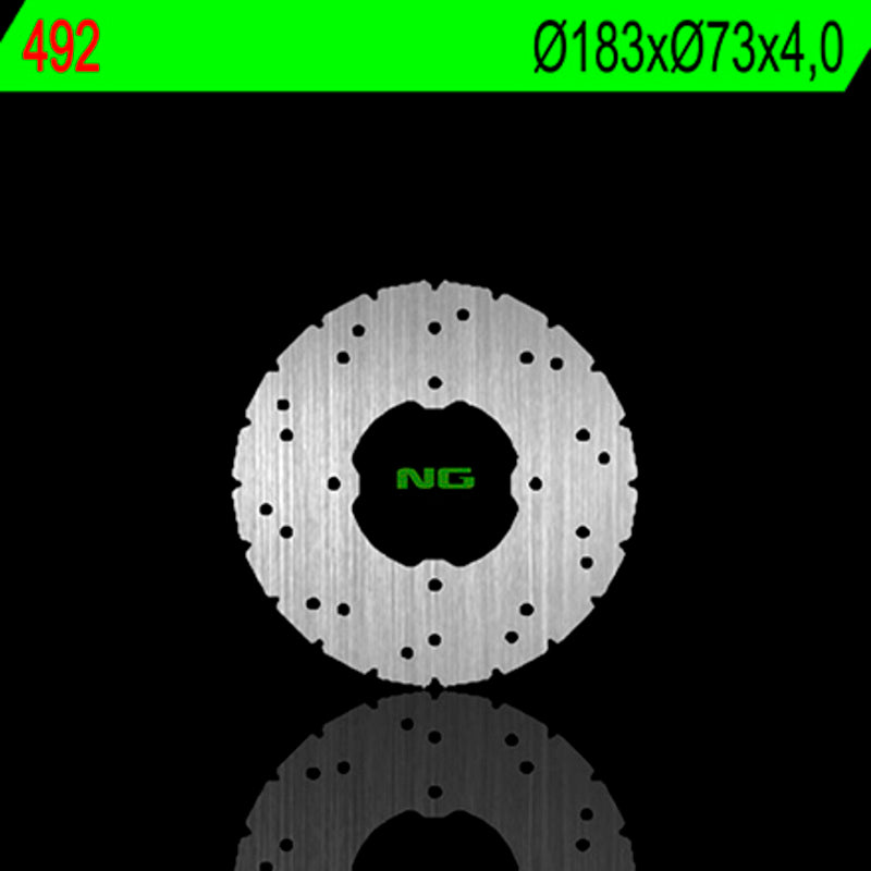Disco de freno NG 492 Ø183 x Ø37 x 4 NG BRAKE DISC 492