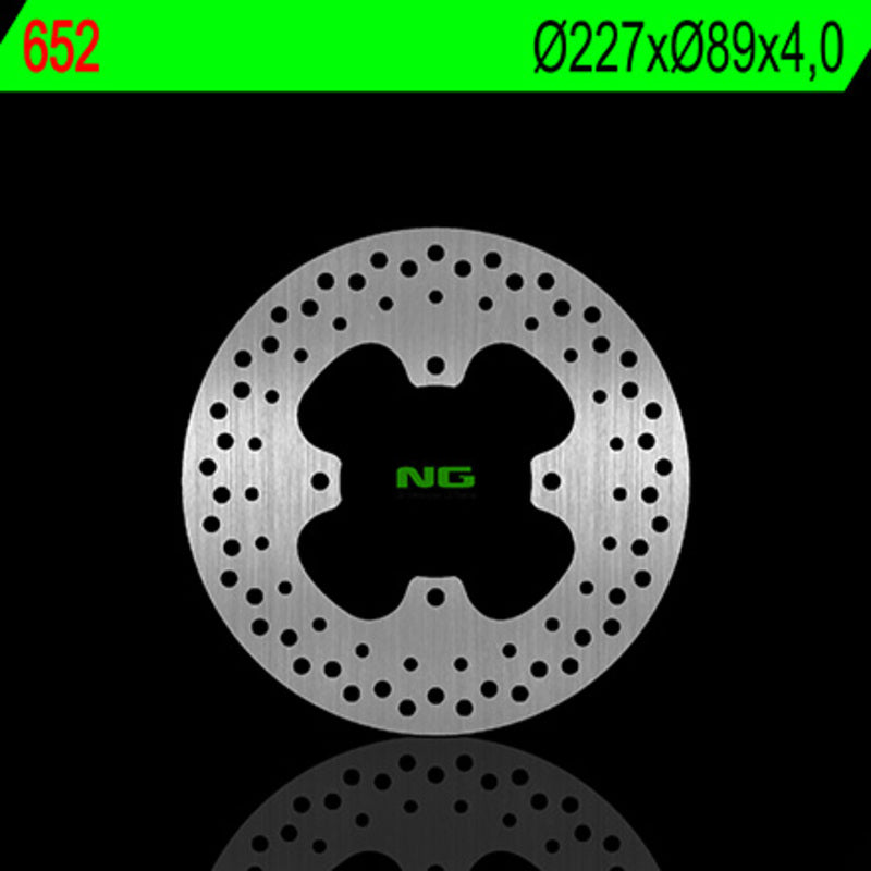 Disco de freno NG 652 Ø227 x Ø89 x 4 NG BRAKE DISC 652